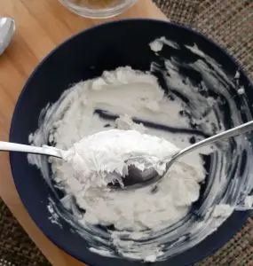 Peras con queso Azul