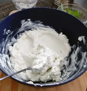 Peras con queso Azul