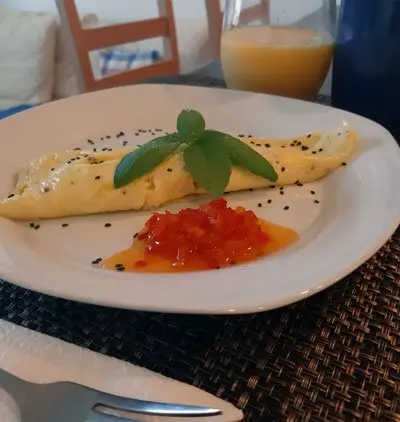 Omelette Omelette con queso