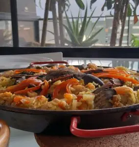 receta de paella mariscos