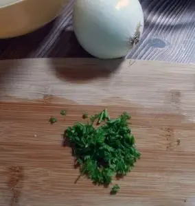 Perejil picado