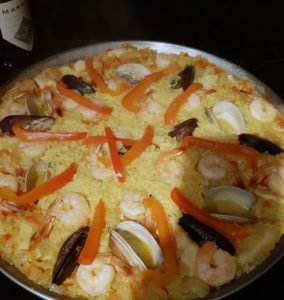 receta de paella mariscos