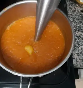 sopa de zanahoria